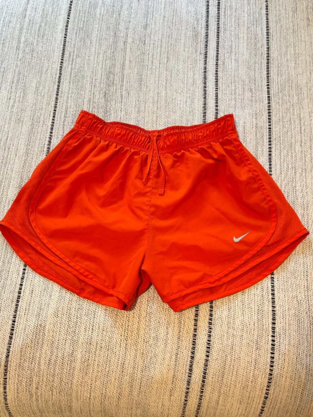 Nike Dri-FIT Tempo Bright Orange Running Shorts Womens Size S
